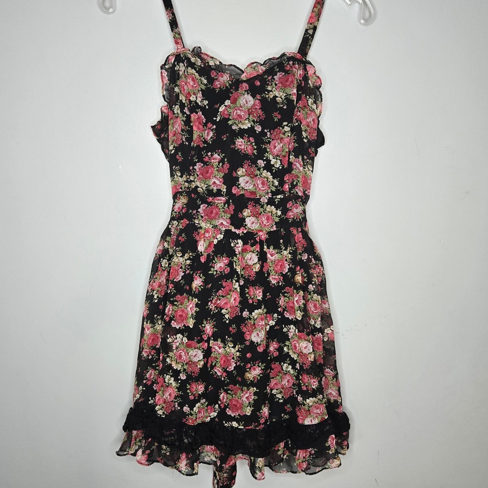 TRIPP NYC Floral Mini Dress Daang Goodman M Whimsigoth Coquette Grunge FairyCore